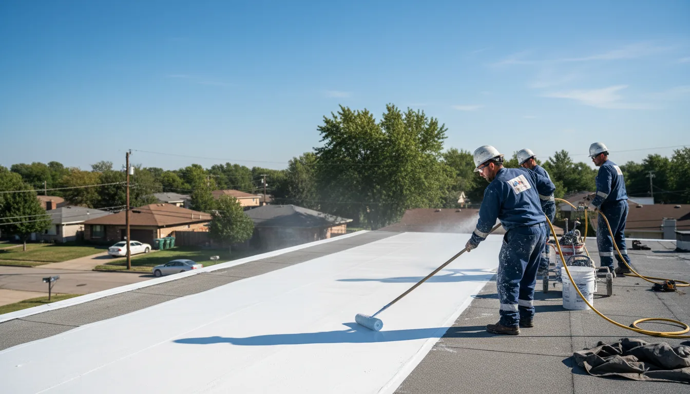 Commercial roof coating in Williamstown, MO near me